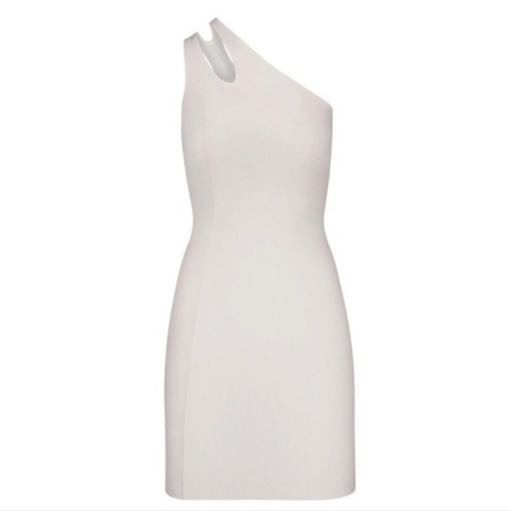 SKIMS Soft Lounge Cut Out One Shoulder Dress Marble Womens 2X NWT